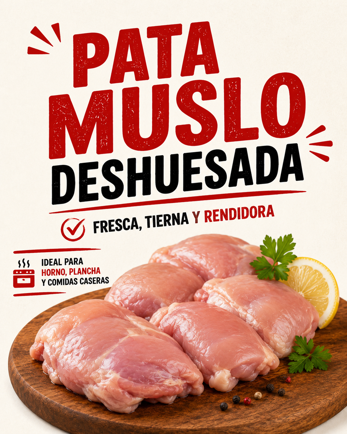 Pata Muslo Deshuesada