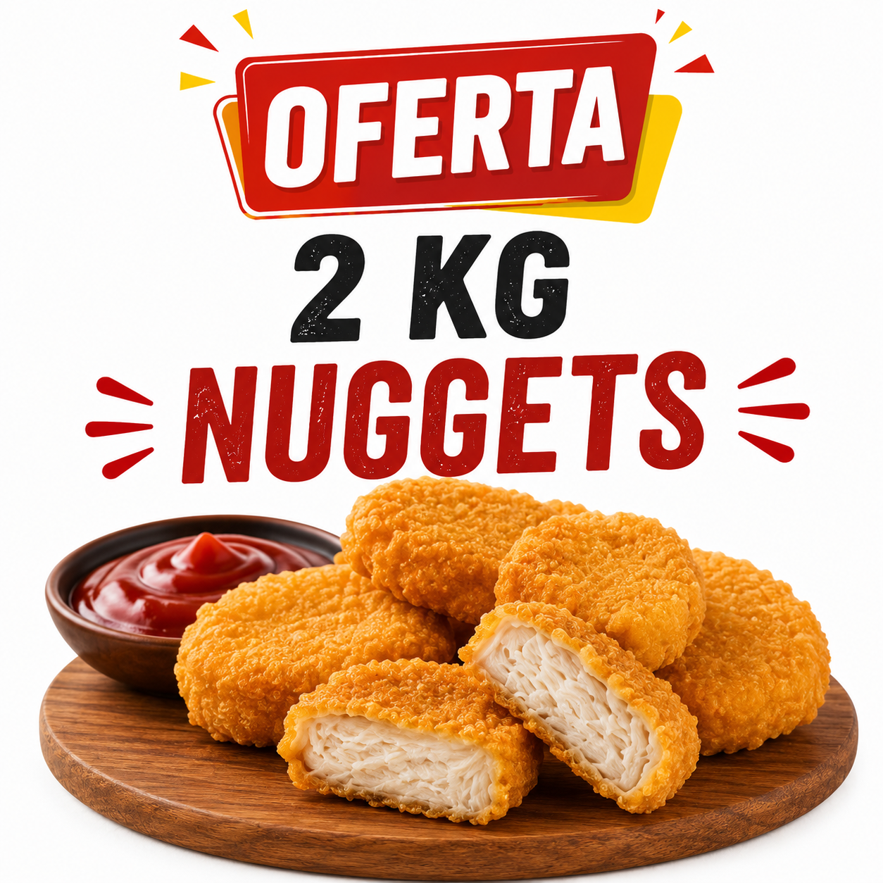 Oferta 2 kg Nuggets de pollo