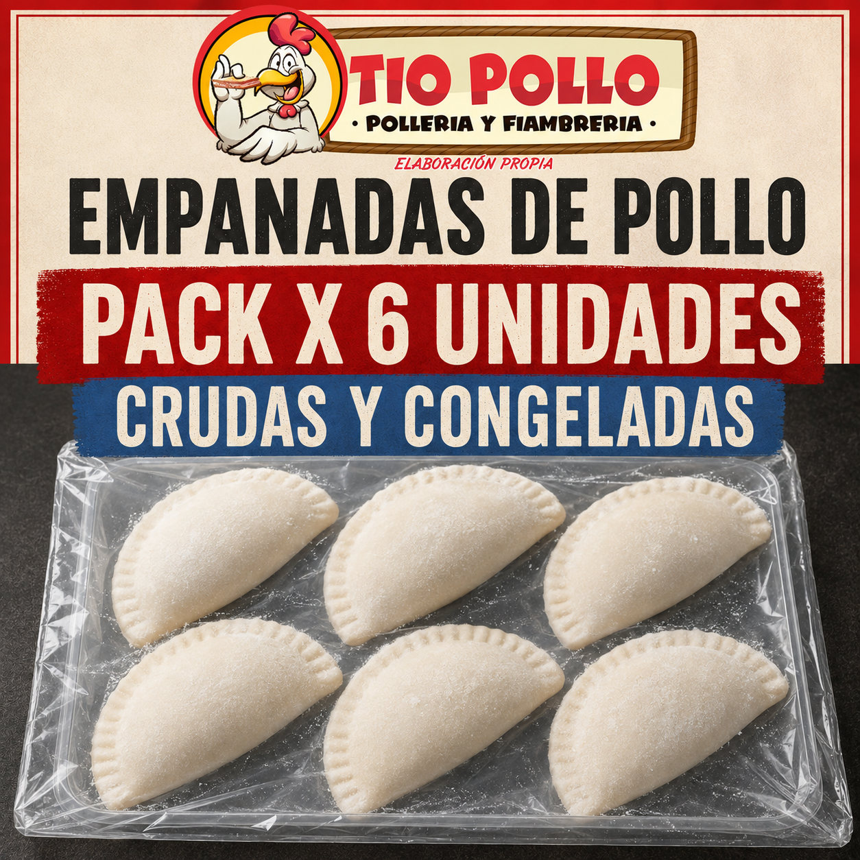 Empanadas de Pollo por media docena