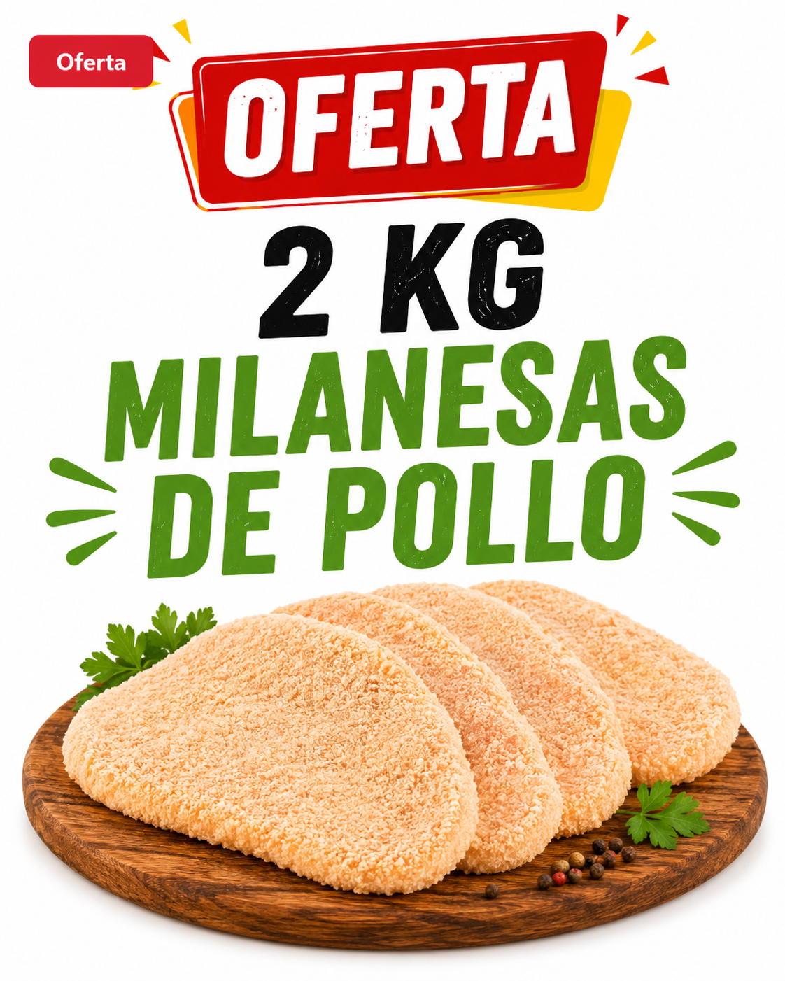 Milanesas de pollo